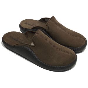 Romika Women's Mokasso 102 Brown Nubuck Leather Slipper Mule Size EU 39 US 8-8.5
